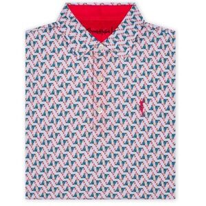 Grunk Dolfer Men’s Mosaic Cocktail Polo Shirt. Large